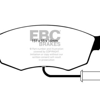 DP473 EBC Ultimax Front Pads Caliper-ATE FORD