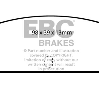 DP466 EBC Ultimax Rear Pads Caliper-NA ISUZU