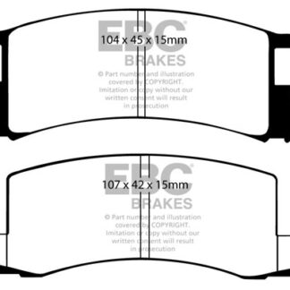 DP457 EBC Ultimax Rear Pads Caliper-NA LOTUS