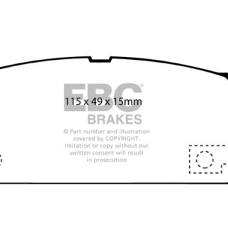 DP454 EBC Ultimax Front Pads Caliper-NA VAUXHALL COMMERCIAL