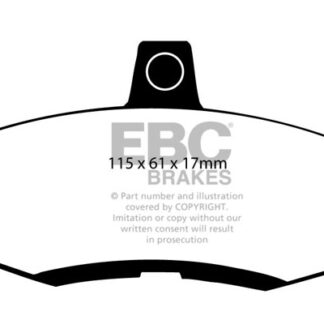DP438 EBC Ultimax Front Pads Caliper-Girling/TRW FORD