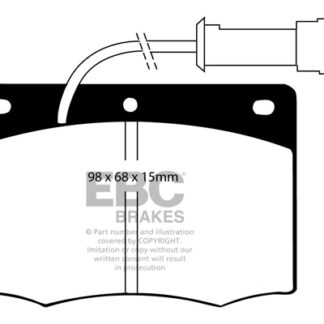 DP437 EBC Ultimax Front Pads Caliper-Girling/TRW FORD