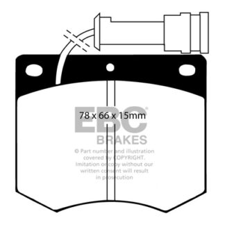 DP436 EBC Ultimax Front Pads Caliper-Girling/TRW FORD