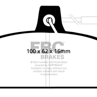 DP410 EBC Ultimax Front Pads Caliper-Girling/TRW AUTOBIANCHI