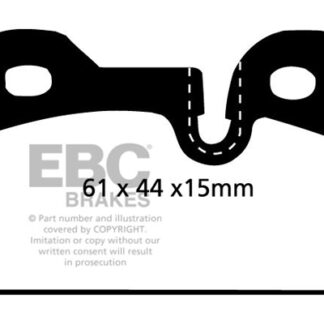 DP342 EBC Ultimax Rear Pads Caliper-ATE BMW