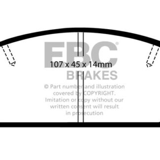 DP323 EBC Ultimax Front Pads Caliper-NA DAIHATSU