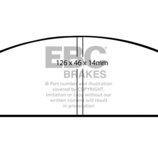 DP318 EBC Ultimax Front Pads Caliper-Akebono MAZDA