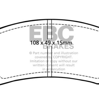 DP317 EBC Ultimax Front Pads Caliper-Bendix ALFA ROMEO