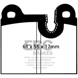 DP311 EBC Ultimax Rear Pads Caliper-ATE ALFA ROMEO