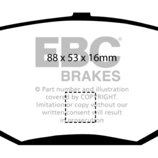 DP298 EBC Ultimax Rear Pads Caliper-Girling/TRW LANCIA