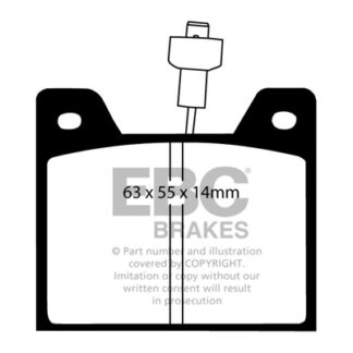 DP292 EBC Ultimax Front Pads Caliper-Girling/TRW CHRYSLER (UK)