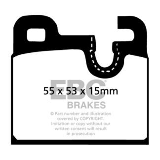 DP283 EBC Ultimax Rear Pads Caliper-ATE BMW