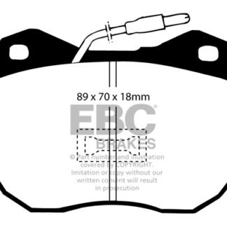DP239 EBC Ultimax Front Pads Caliper-ATE PEUGEOT