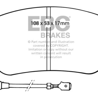 DP230 EBC Ultimax Front Pads Caliper-Bendix LANCIA