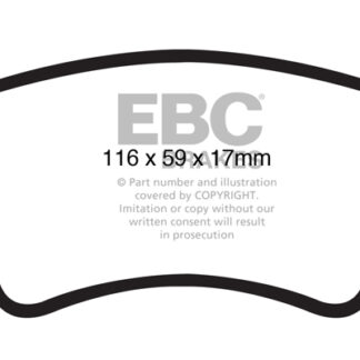 DP1988 EBC Ultimax Rear Pads Caliper-TRW AUDI