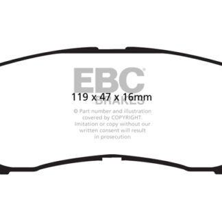 DP1982 EBC Ultimax Rear Pads Caliper-NA HYUNDAI