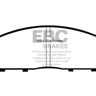 DP1963 EBC Ultimax Front Pads Caliper-Tokico FIAT COMMERCIAL