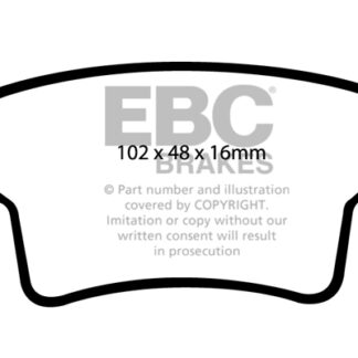 DP1961 EBC Ultimax Rear Pads Caliper-NA CITROEN