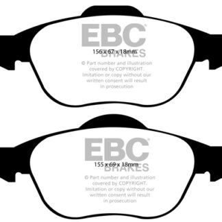 DP1958 EBC Ultimax Front Pads Caliper-ATE RENAULT