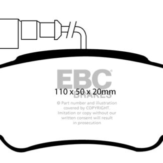 DP1957 EBC Ultimax Rear Pads Caliper-NA NISSAN COMMERCIAL