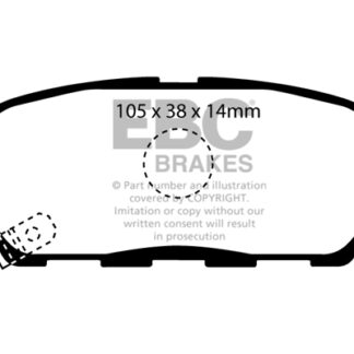 DP1955 EBC Ultimax Rear Pads Caliper-Akebono INFINITI