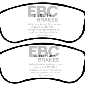 DP1951 EBC Ultimax Front Pads Caliper-NA HONDA