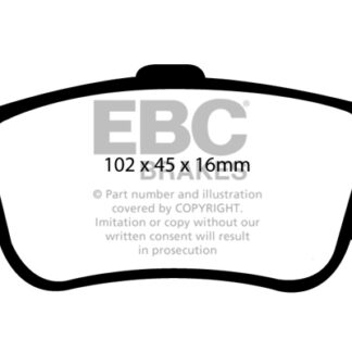 DP1949 EBC Ultimax Rear Pads Caliper-Bosch TOYOTA