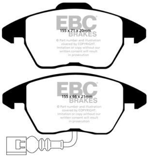 DP1945 EBC Ultimax Front Pads Caliper-ATE AUDI