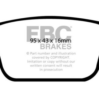 DP1933 EBC Ultimax Rear Pads Caliper-TRW FORD