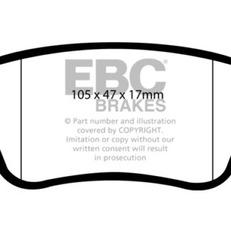 DP1910 EBC Ultimax Rear Pads Caliper-NA FIAT