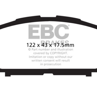 DP1897 EBC Ultimax Front Pads Caliper-Advics DAIHATSU
