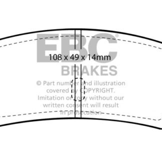 DP189 EBC Ultimax Rear Pads Caliper-Bendix ALPINE