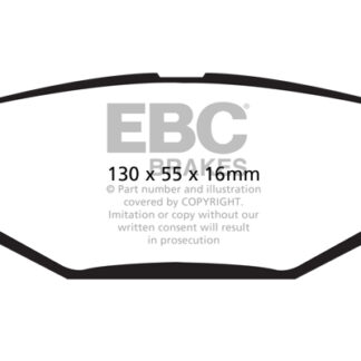 DP1889 EBC Ultimax Rear Pads Caliper-NA CHRYSLER (UK)