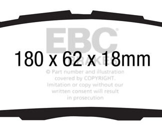 DP1886 EBC Ultimax Front Pads Caliper-NA FORD