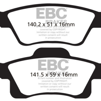 DP1872 EBC Ultimax Rear Pads Caliper-ATE DODGE (USA)