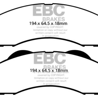 DP1855 EBC Ultimax Front Pads Caliper-NA FORD