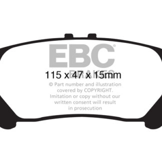 DP1850 EBC Ultimax Rear Pads Caliper-NA LEXUS
