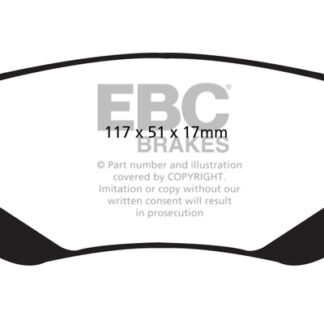 DP1840 EBC Ultimax Rear Pads Caliper-NA CHRYSLER (UK)