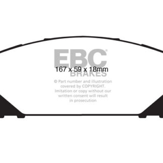 DP1837 EBC Ultimax Front Pads Caliper-Advics LEXUS