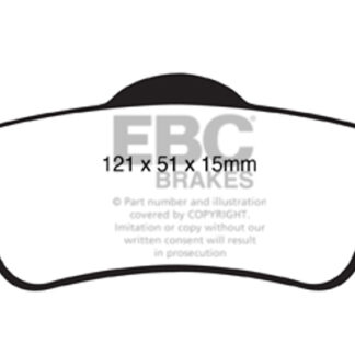DP1834 EBC Ultimax Rear Pads Caliper-NA CHEVROLET (Middle East and South Africa)