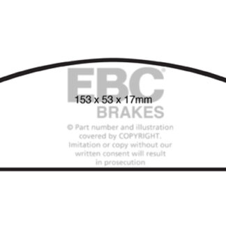 DP1833 EBC Ultimax Front Pads Caliper-NA CHEVROLET (Middle East and South Africa)