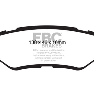 DP1829 EBC Ultimax Rear Pads Caliper-NA CADILLAC