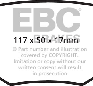 DP1826 EBC Ultimax Rear Pads Caliper-NA FORD