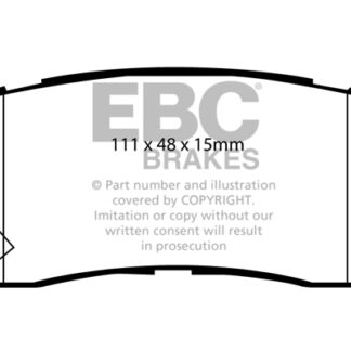 DP1814 EBC Ultimax Rear Pads Caliper-NA HYUNDAI