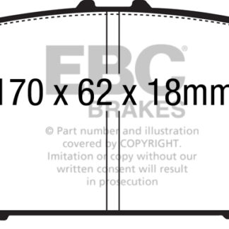 DP1808 EBC Ultimax Front Pads Caliper-NA INFINITI