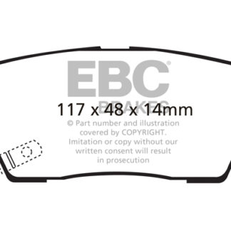DP1806 EBC Ultimax Rear Pads Caliper-NA HYUNDAI