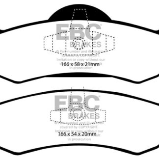 DP1804 EBC Ultimax Rear Pads Caliper-NA FORD