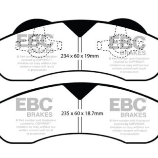 DP1803 EBC Ultimax Front Pads Caliper-NA FORD