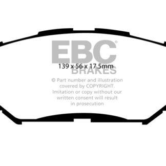 DP1791 EBC Ultimax Front Pads Caliper-Akebono SUBARU