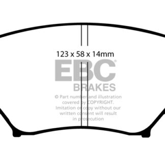 DP1774 EBC Ultimax Front Pads Caliper-Advics MAZDA